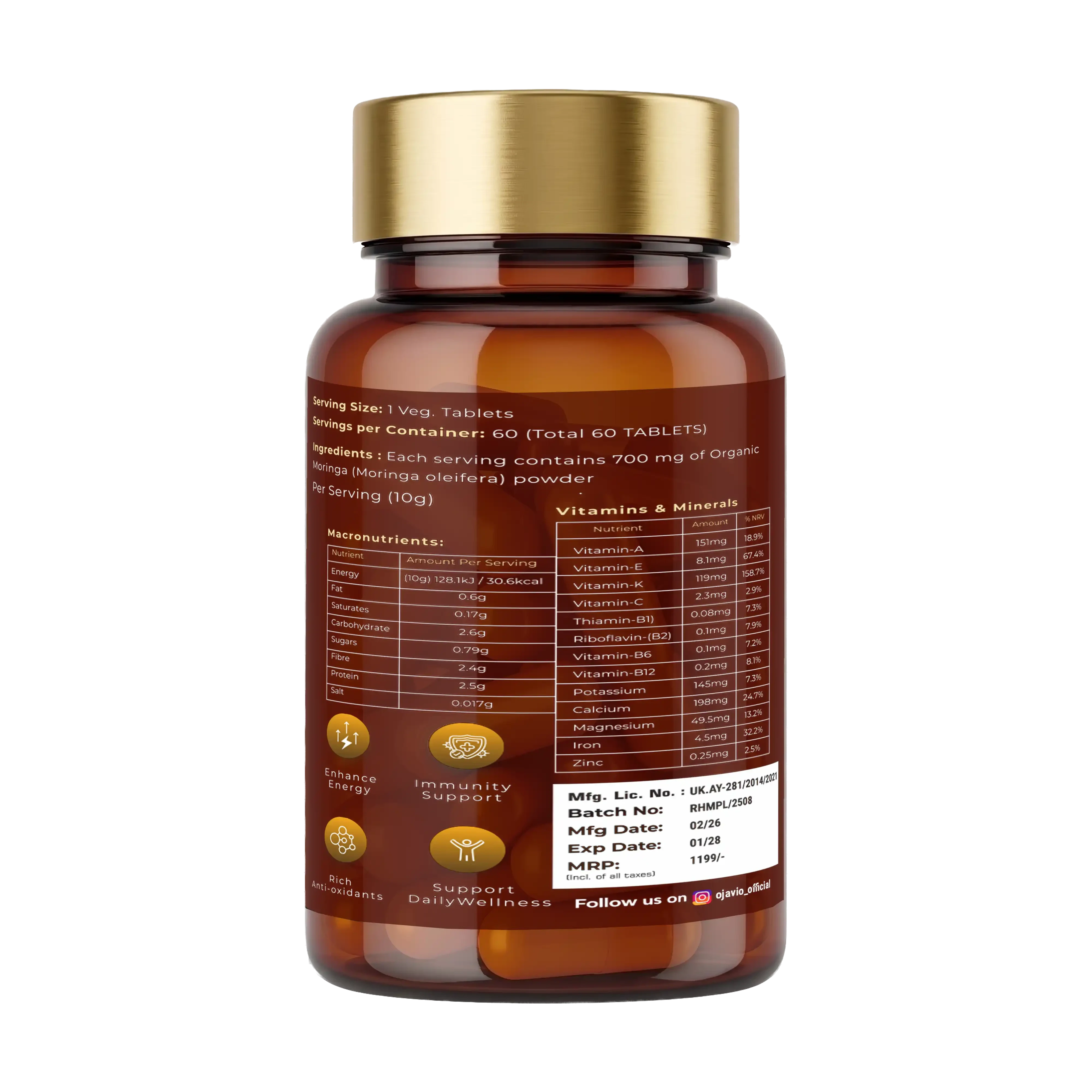 Ojavio Moringa Extract (20% Saponins) - OJAVIO ENTERPRISES