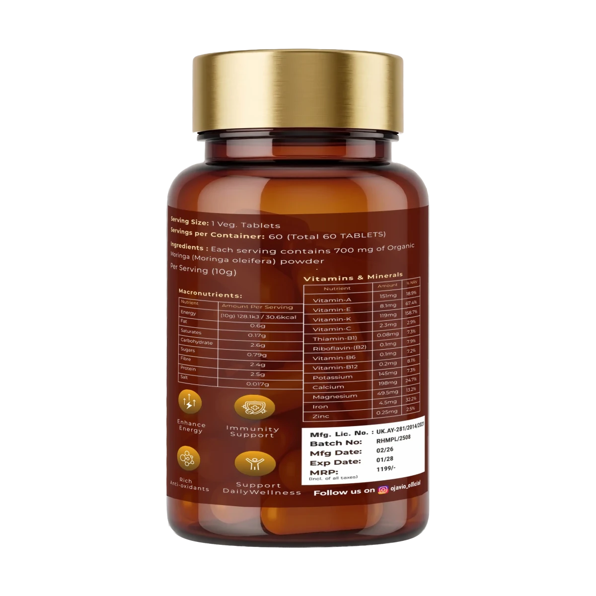 Ojavio Moringa Extract (20% Saponins) - OJAVIO ENTERPRISES
